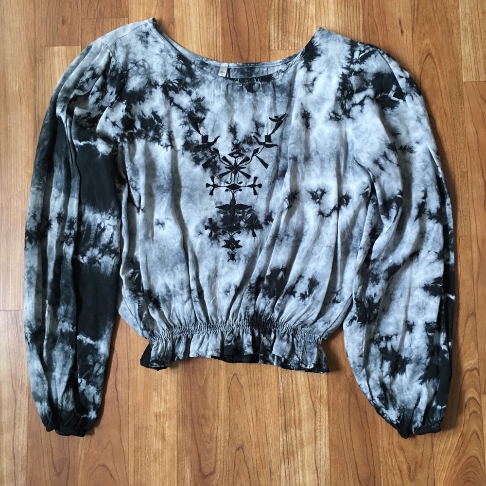 NWT Mono B Ashley Tie Dye Top Sz S